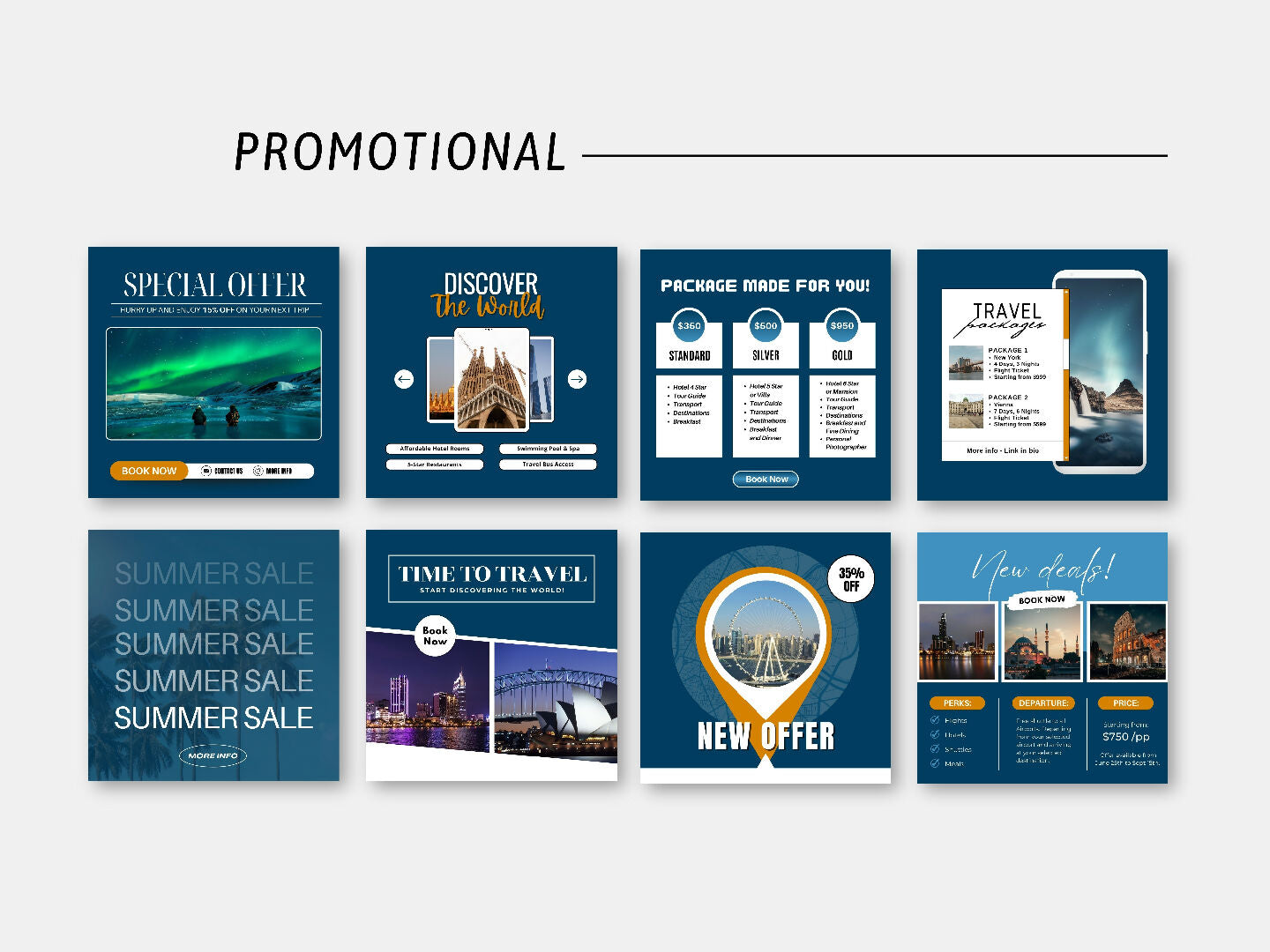 300 Travel Agency Templates for Social Media