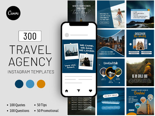 300 Travel Agency Templates for Social Media