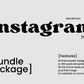 18 Theme Instagram Posts Package Bundle and Full Editable by Canva