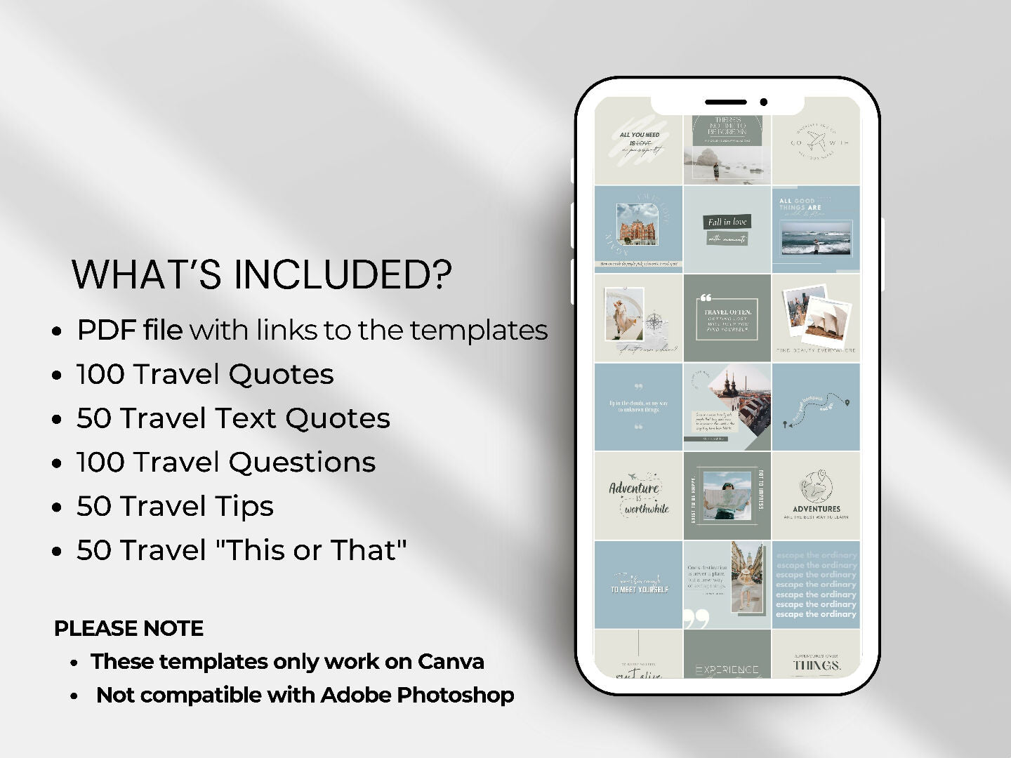 350 Travel Templates for Social Media