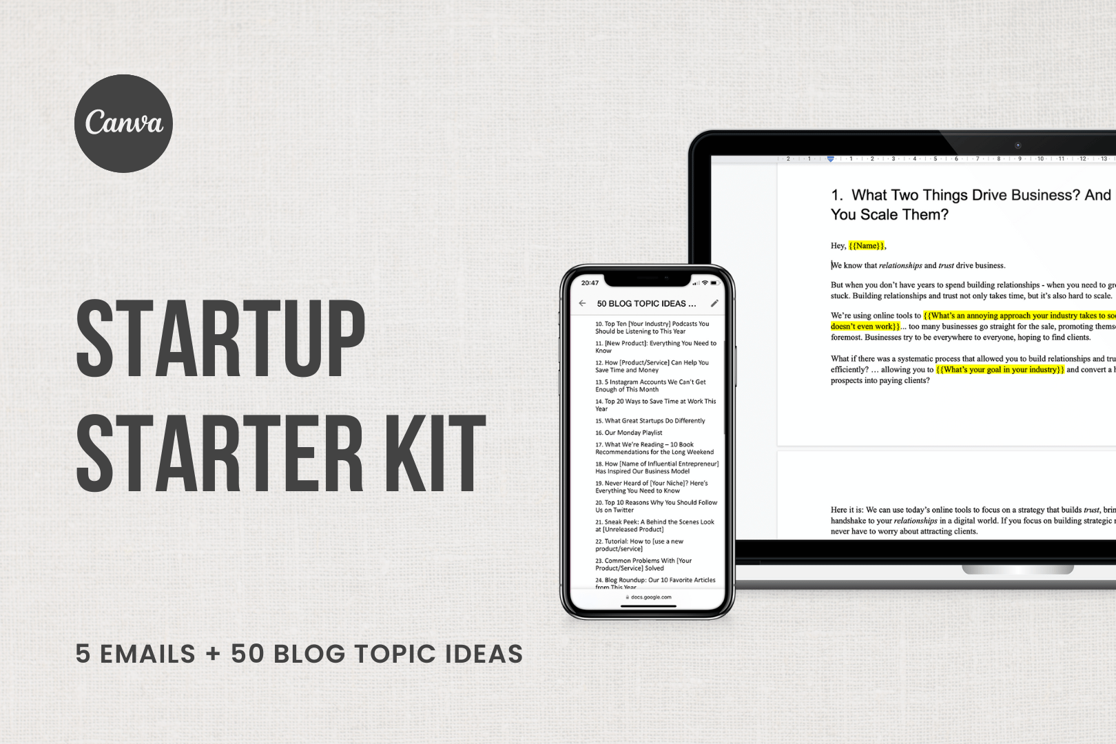 Startup Starter Kit™ - Social Media Calendar