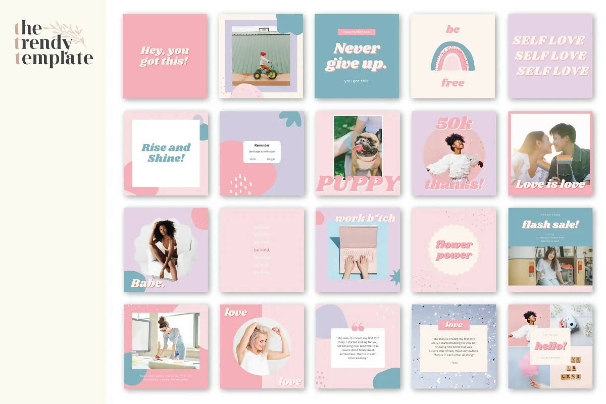 Cotton Candy Instagram Template