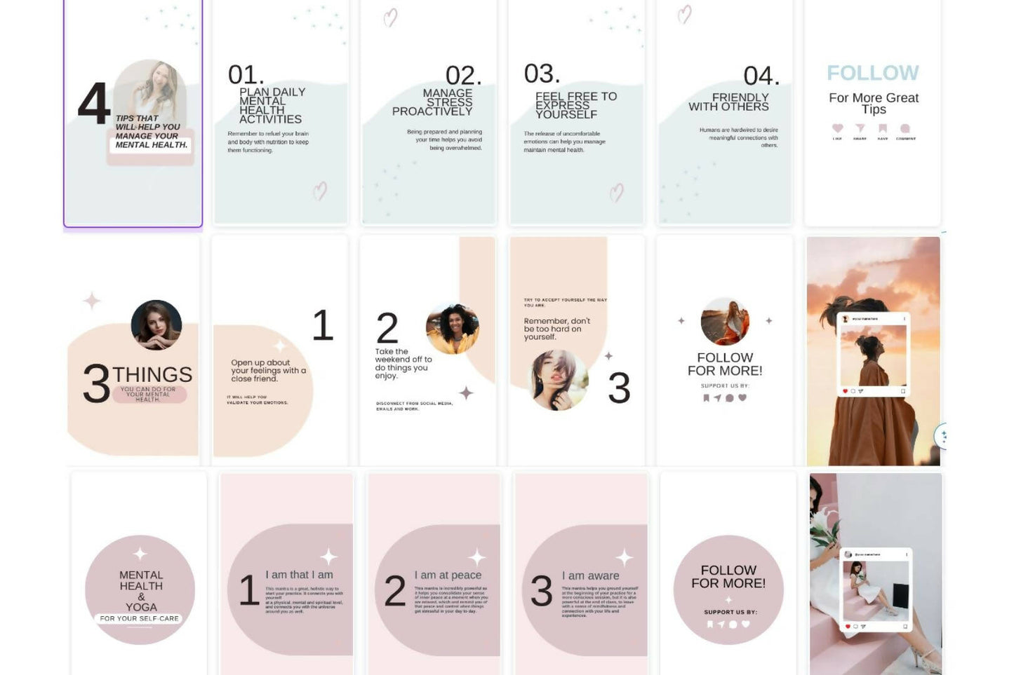 300+ Mental Health Instagram Templates