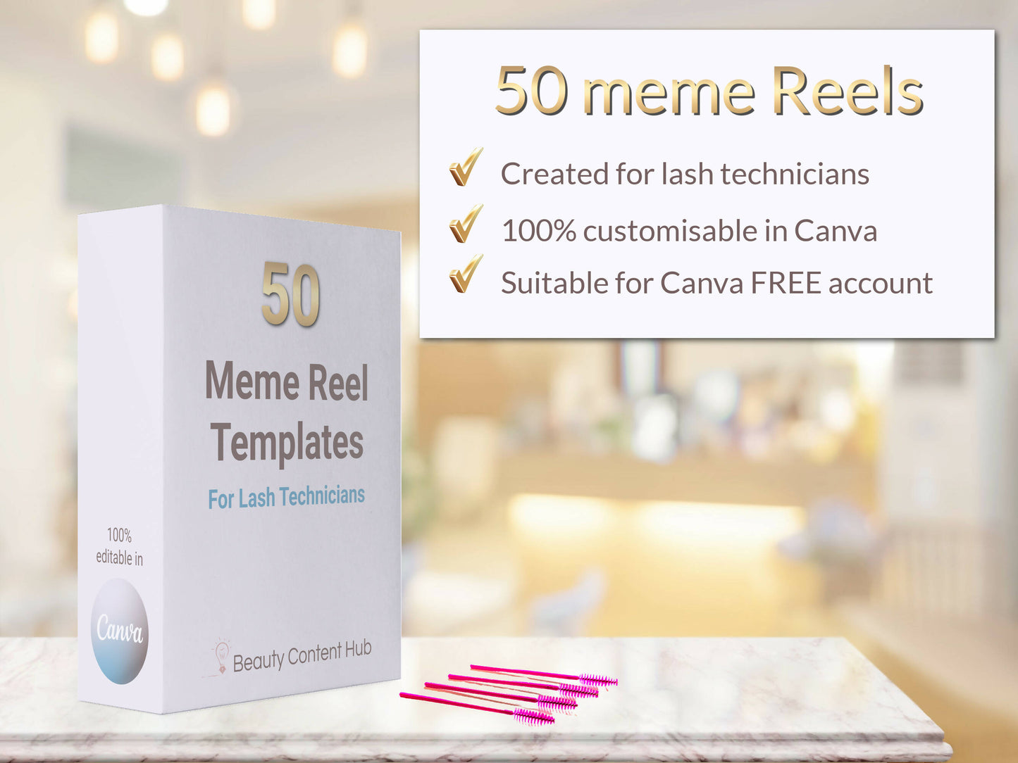 50 Lash Meme Reel or Story Templates