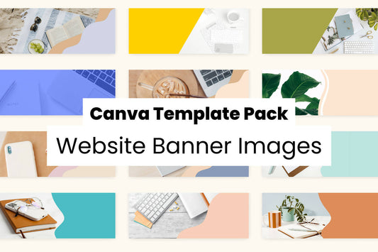 Website Banner Images Canva Template Pack