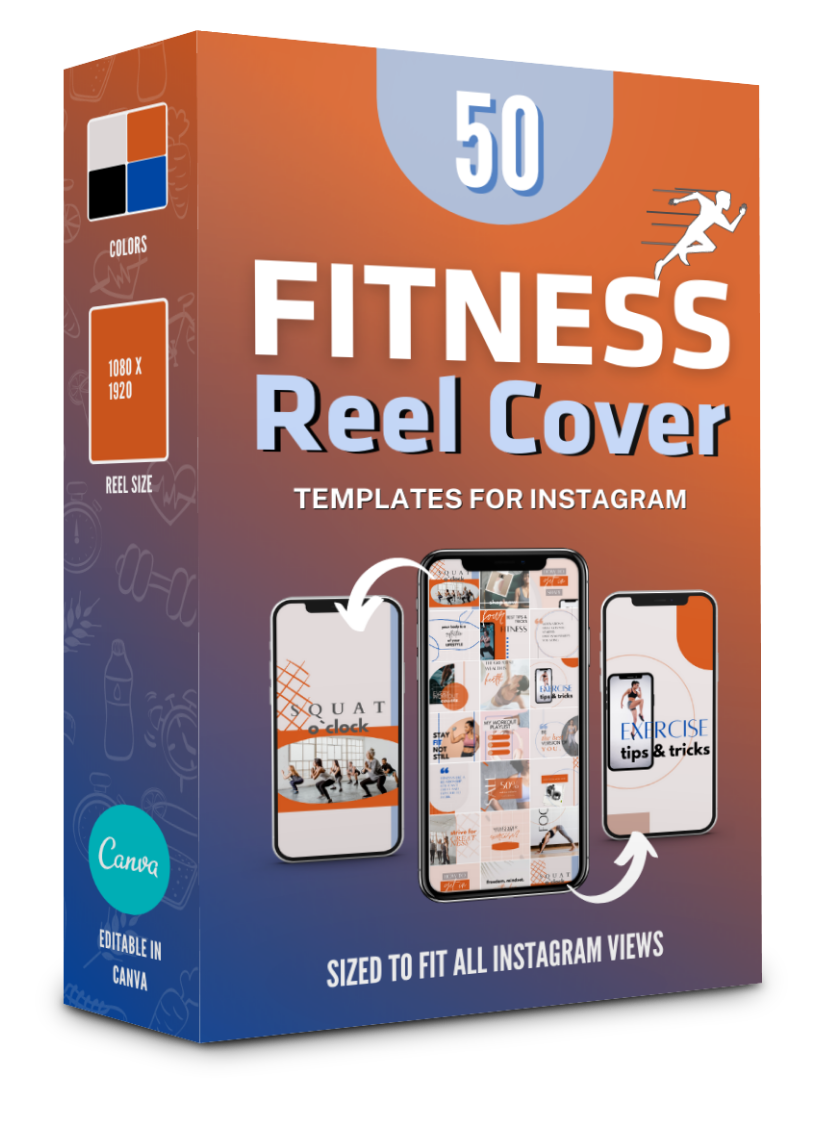 Fitness Instagram Reel Cover templates for Free