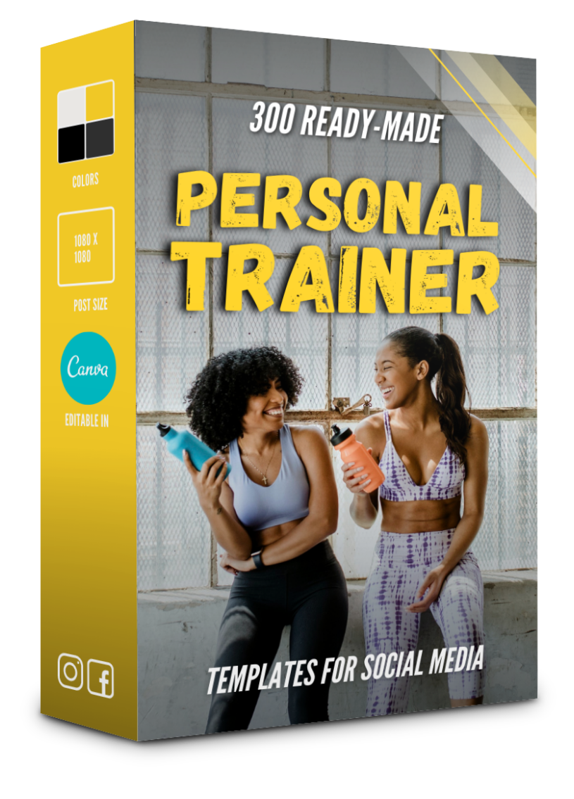 300 Personal Trainer Templates for Social Media - 90% OFF