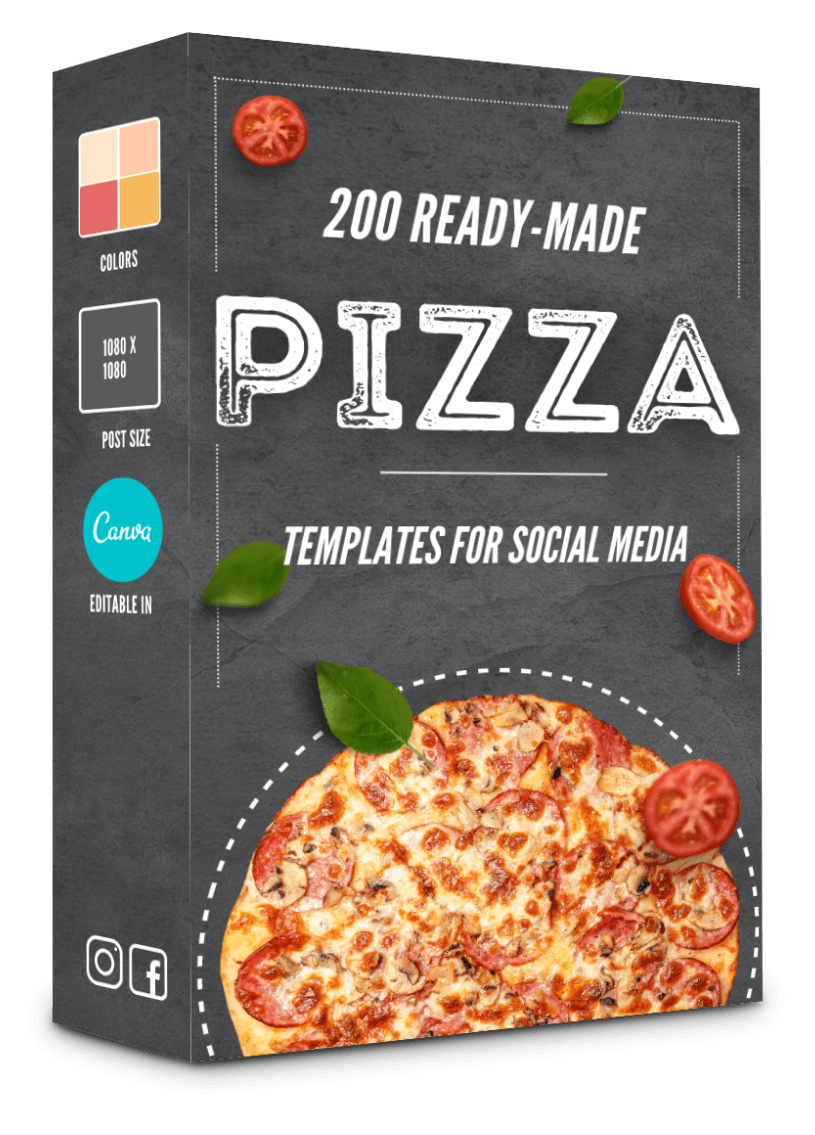 200 Pizza Templates for Social Media