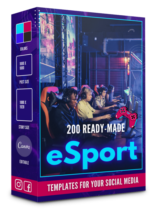 200 Esports Templates for Social Media