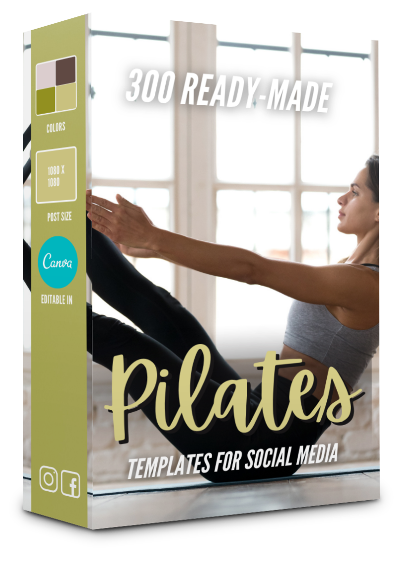 300 Pilates Templates for Social Media - 90% OFF