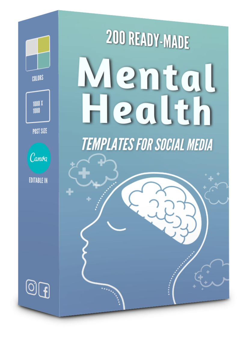 200 Mental Health Templates for Social Media - 90% OFF