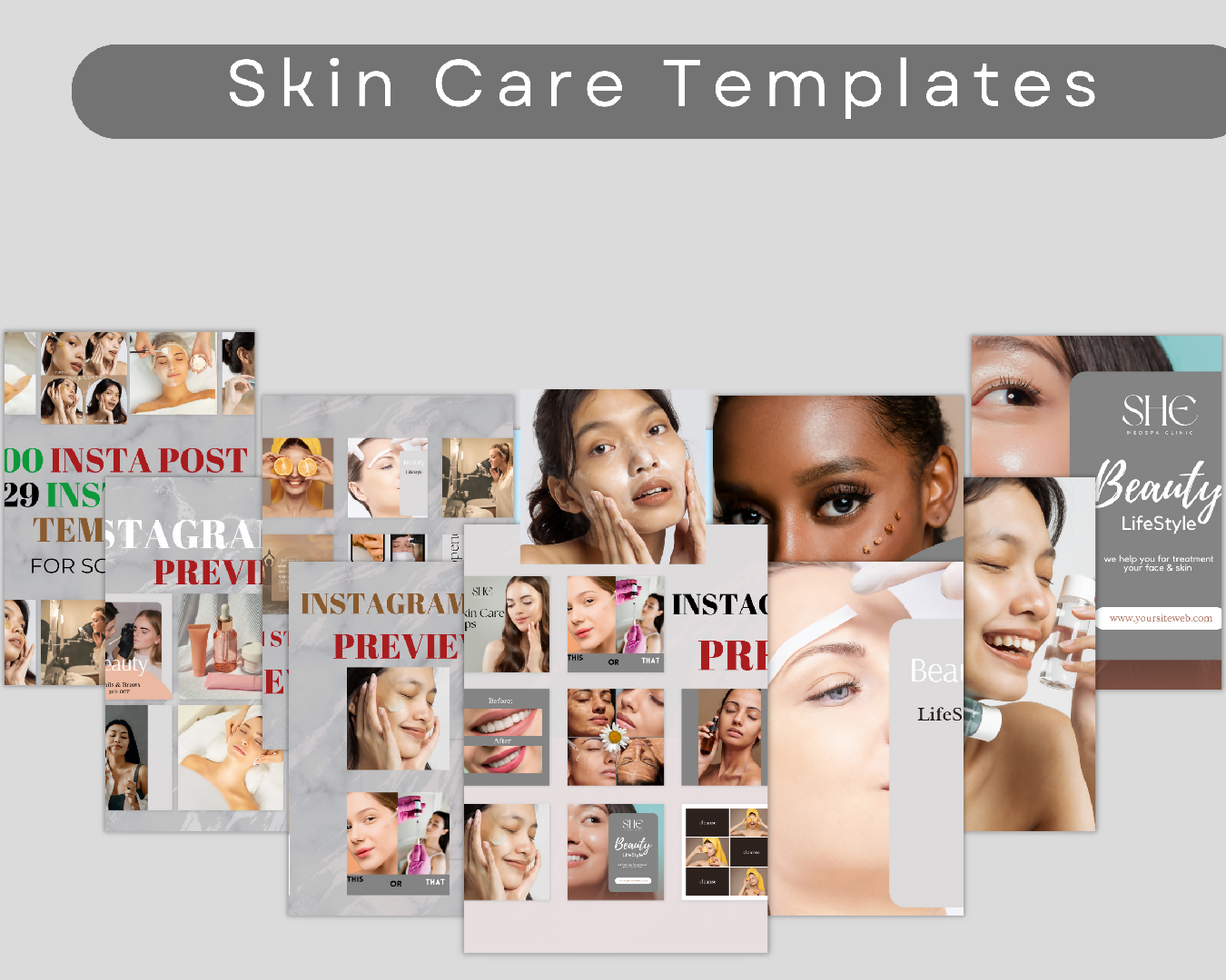 skin care instagram post Template