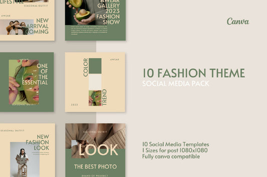 Fashion Template for Instagram - Editable with Canva