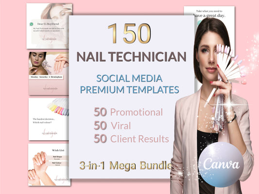 150 Nail Tech Instagram Posts