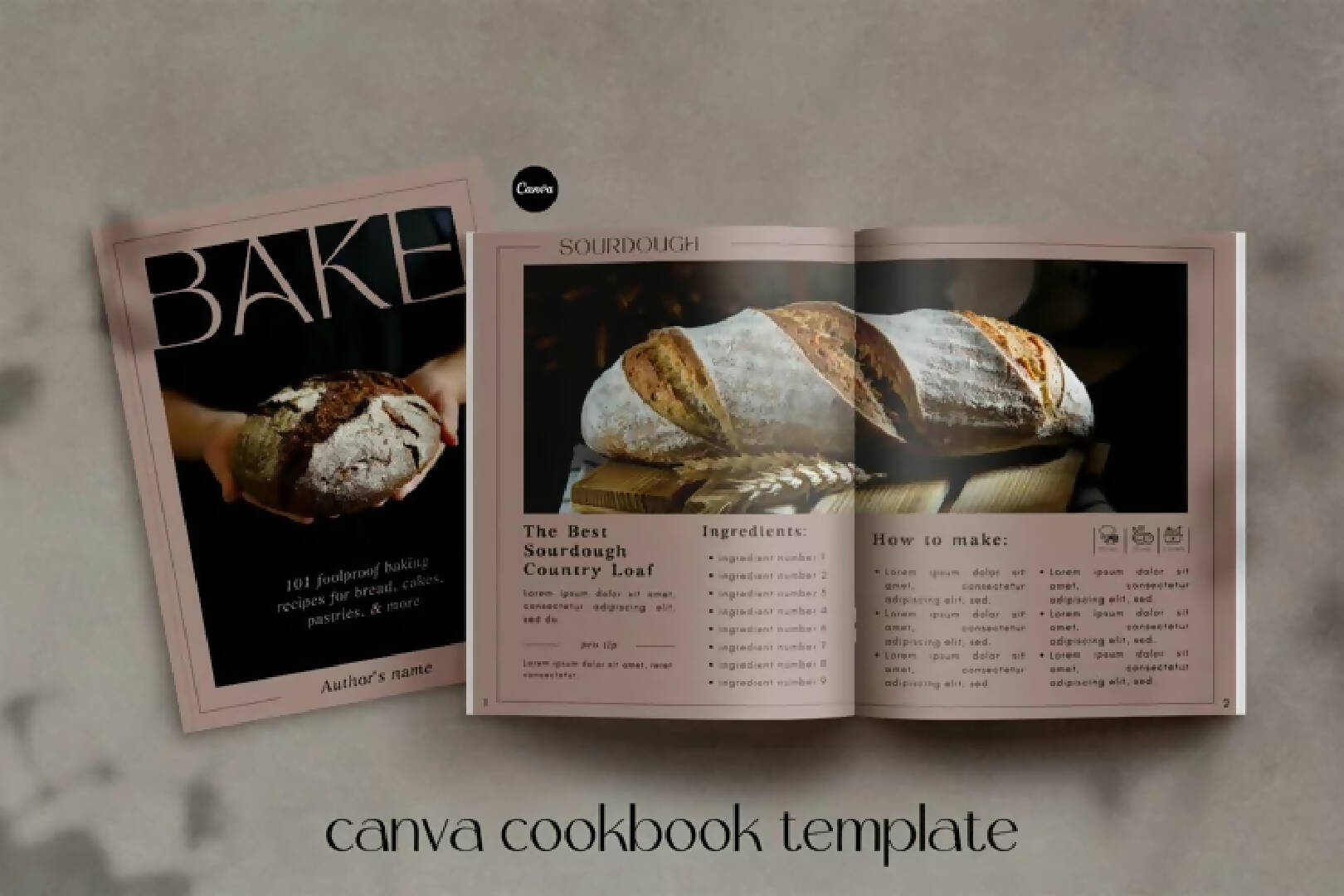 Cookbook Recipe Book Template