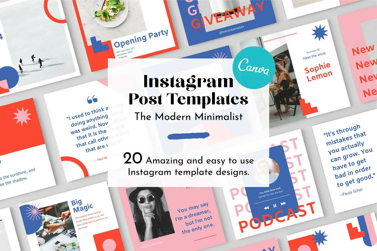 Modern Minimalist Instagram Template