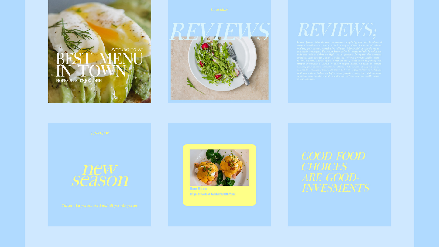 Food & Restaurant Template for Instagram - Editable with Canva