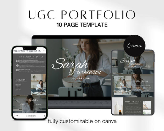 10 Page Editable UGC Portfolio