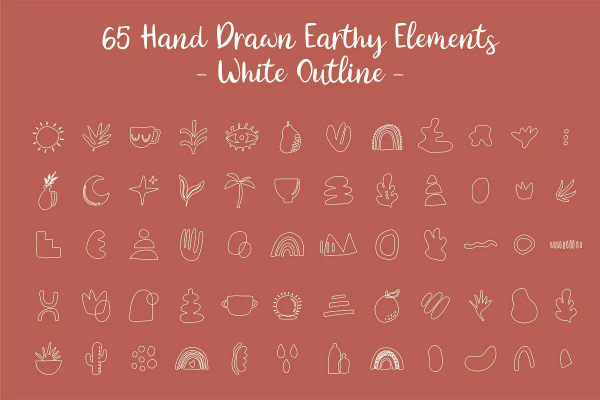 The Earthy Hand Drawn Bundle